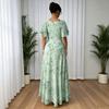 Women Plus Size Butterfly Floral Maxi Dress Square Neck Ruched Bust Boho Wedding Guest