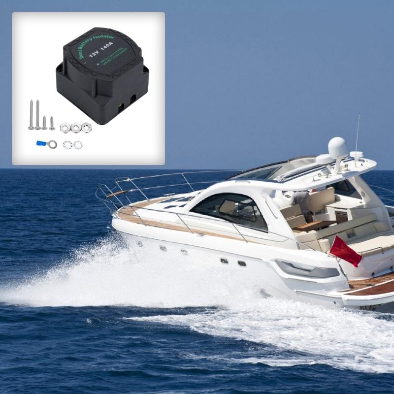 12V 140A Two Battery Regulator Intelligent Power Adjustment For Utility Vehicles Boats And Campers With LED Screen