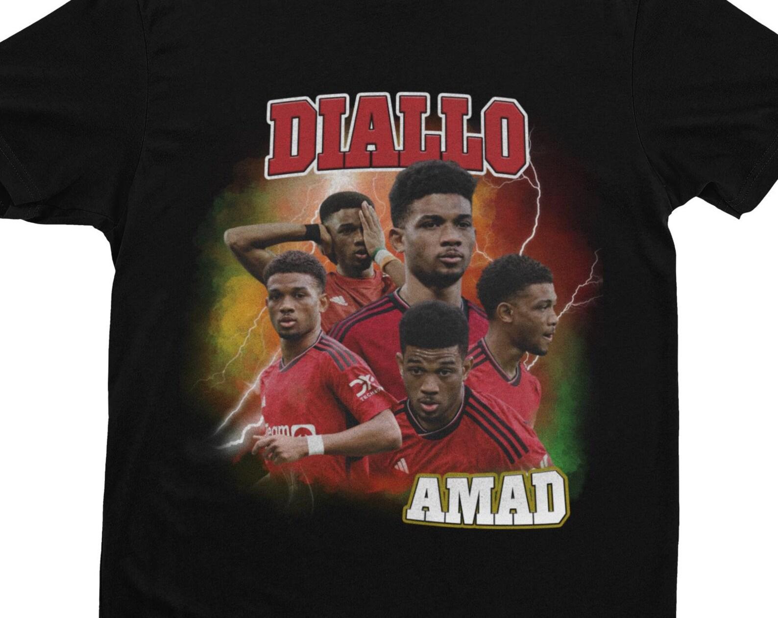 Amad Diallo Homage | Manchester United T Shirt | MUFC | Football | Soccer | Man Utd Fan | Manchester United Gift 2XL