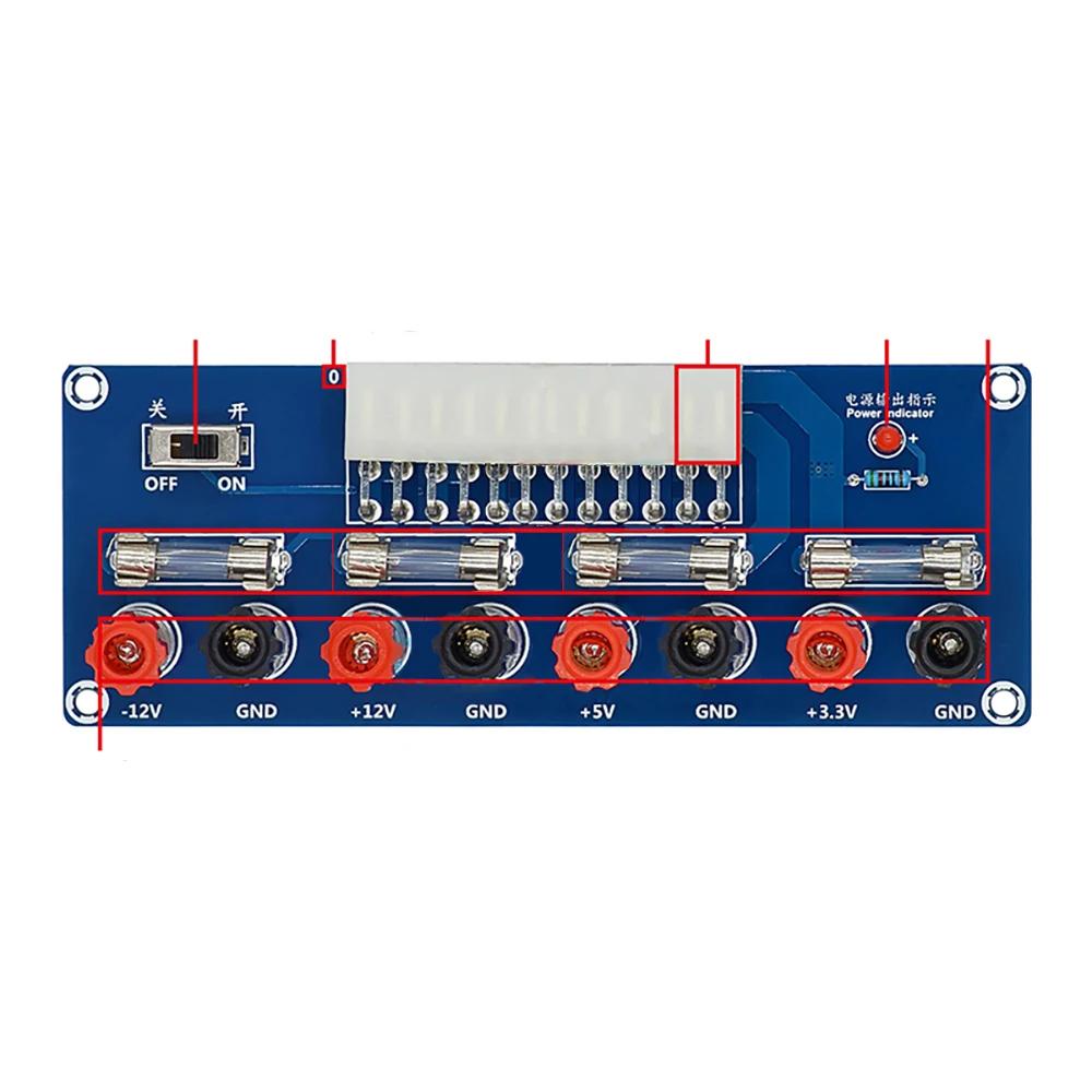Placa adaptadora de fonte de alimentação ATX XH-M229 para gabinetes de PC de mesa - módulo de tomada de 24 pinos