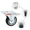 VidaXL Roulettes pivotantes avec double frein 4 pcs 75 mm