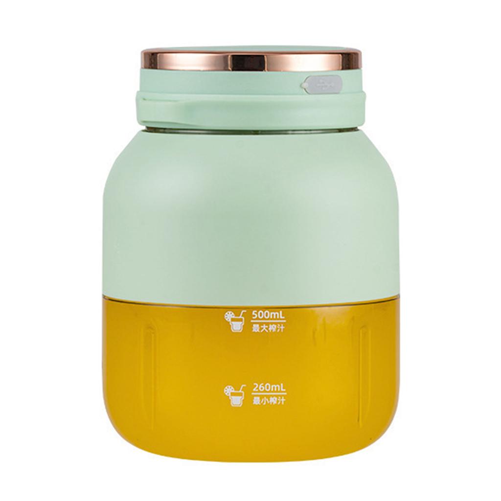 Tragbarer Dual-Use Saftbecher mit zwei Deckeln, große Kapazität, elektrischer Saftbecher für Zuhause, Outdoor, Sport
