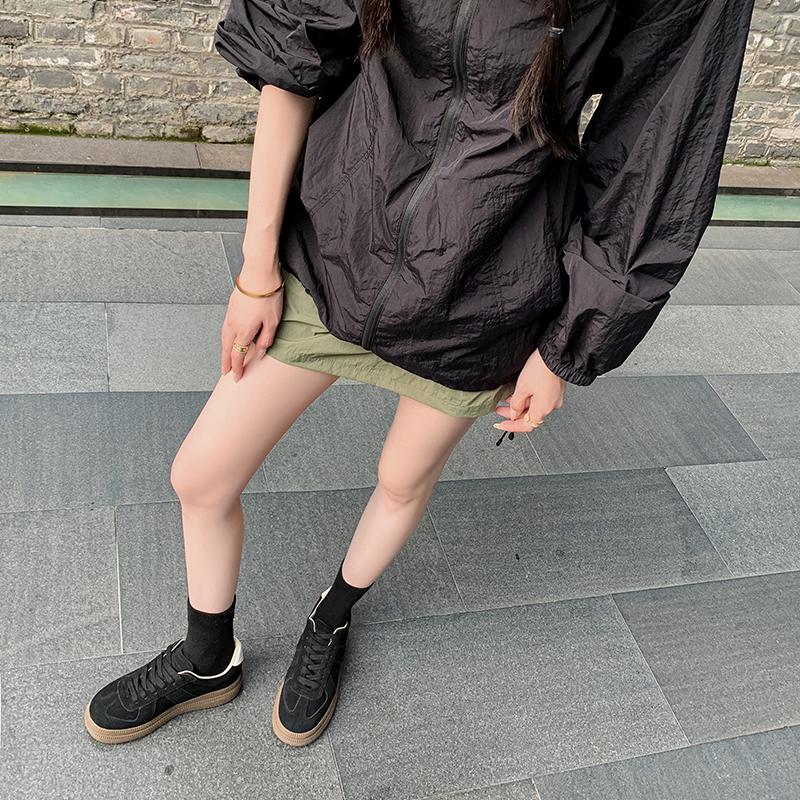 Frühlings-Turnschuhe aus Rindsspaltleder, Plattform, gemischte Farben, Schnür-Damen-Freizeitschuhe