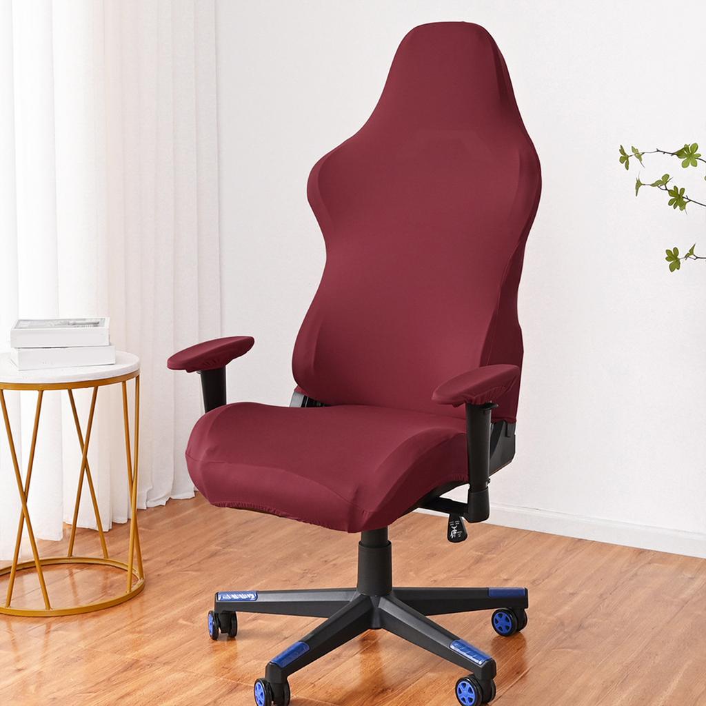 Removable Gaming Chair Cover Stretch Fabric with Armrest Cover for Computer and Office Chairs