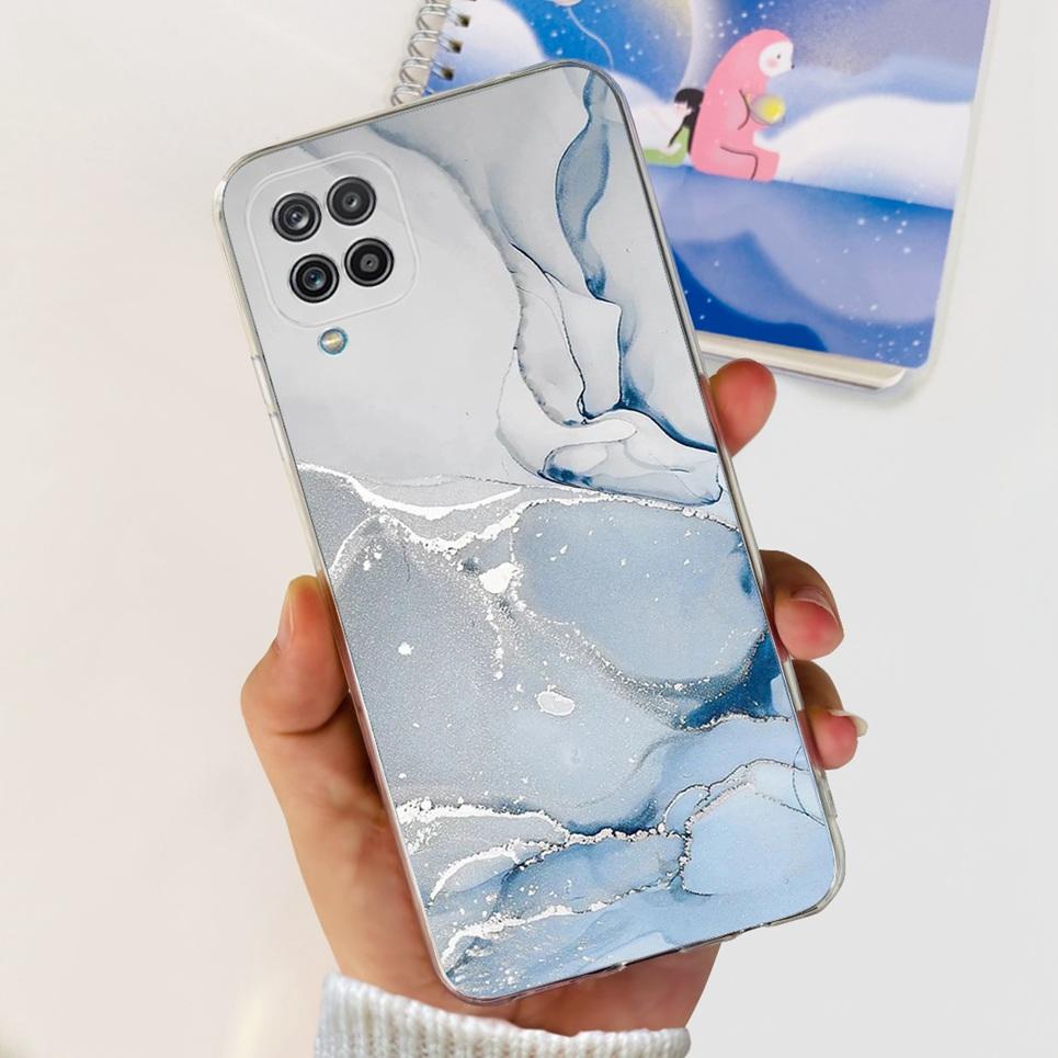 For Samsung Galaxy A12 M12 F12 Phone Case Romantic Cool Cartoon Bumper Samsung A22 A42 A82 Funda Soft Transparent Silicone Cover