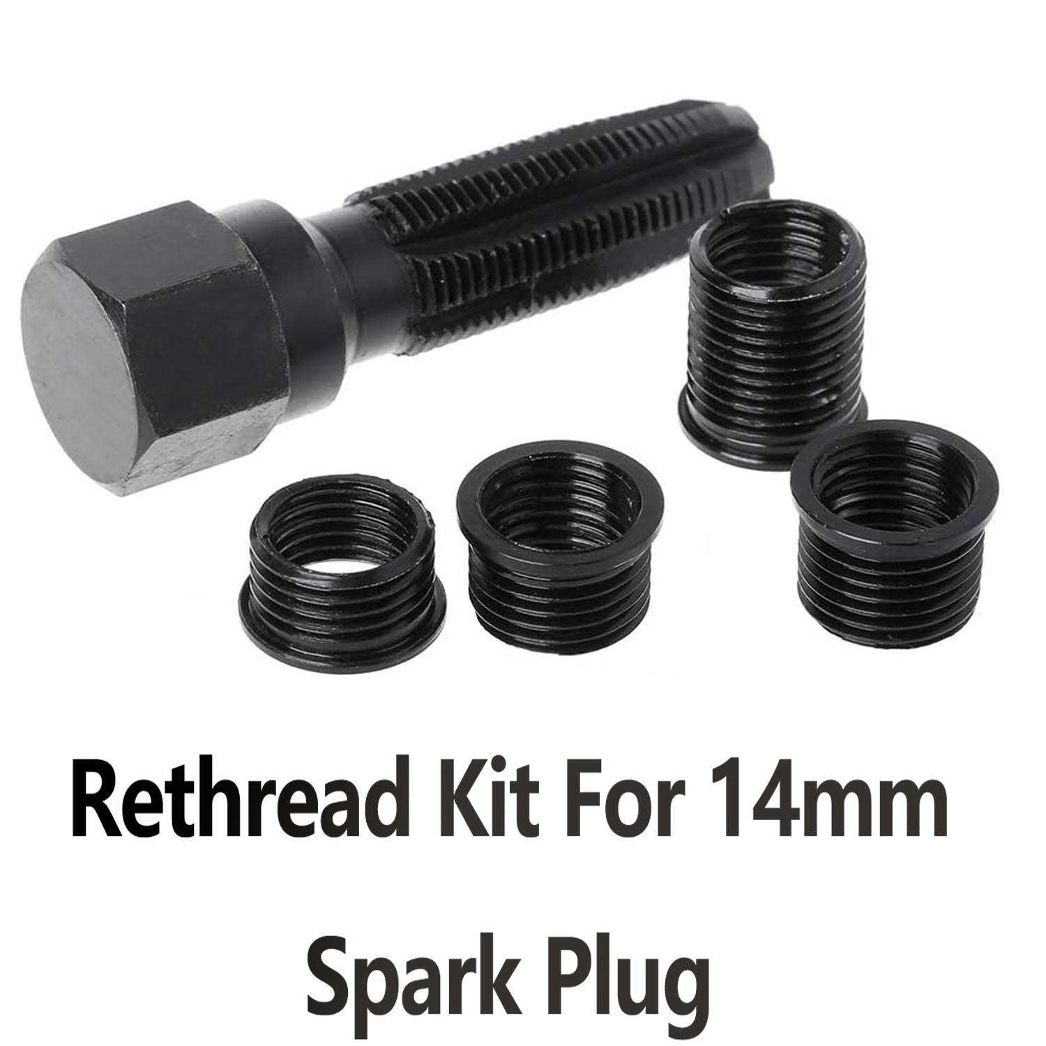 Car Black Reamer erts Kit Spark Plug Re-Thread Rethreader Repair Tap Tool M14