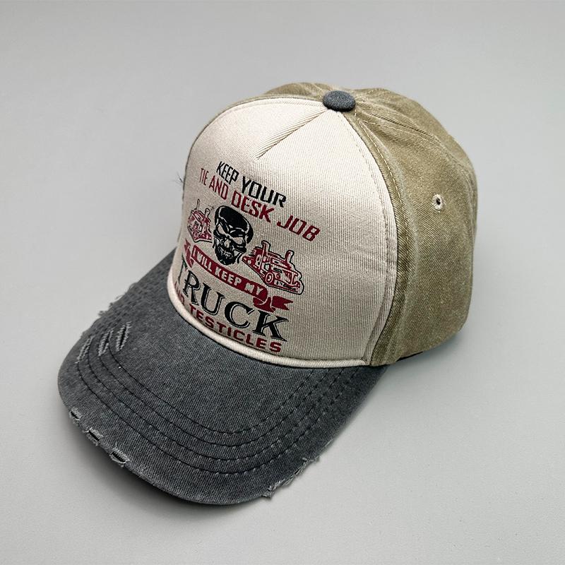Motorcycle Sunshade Men Women Baseball Hats Cotton American Style Retro Contrasting Colors Fashion Snapback Caps Versatile New