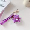 Silicone Keychains Pikachu Charmander Snorlax Bag Charms Anime Backpack Pendants Decor Accessories Kids Toys