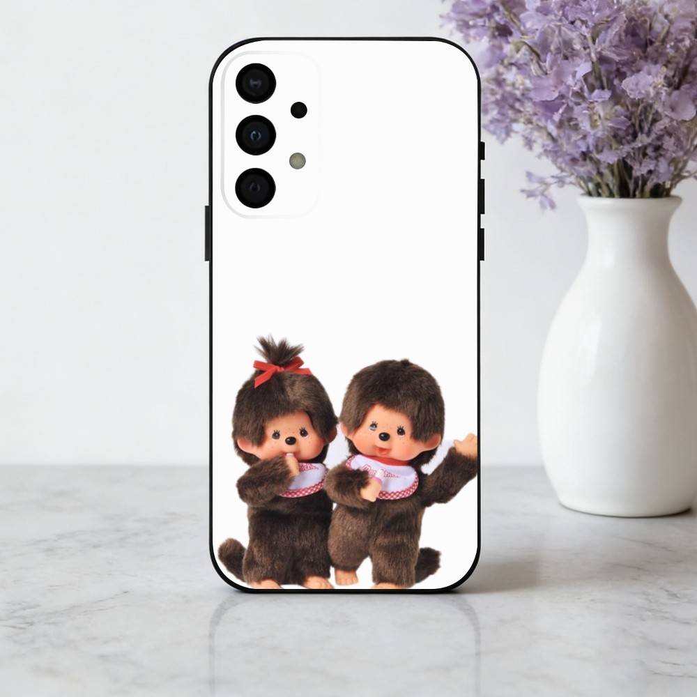 C-Cute M-Monchhichis-S Phone Case For Samsung Galaxy A73,A72,A71,A70,A53,A52,A51,Soft Silicone Black Cover