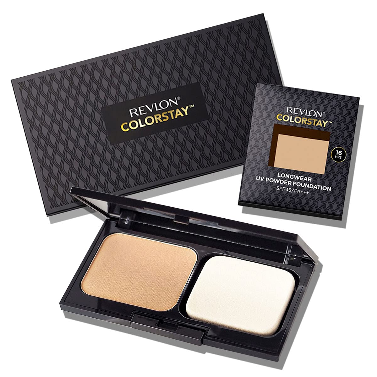 

Revlon ColorStay™ Longwear UV Powder Foundation Special Kit (Color Ochre 20 Slightly Lighter Skin Tones [Standard Color] SPF45 PA+++) Foundation