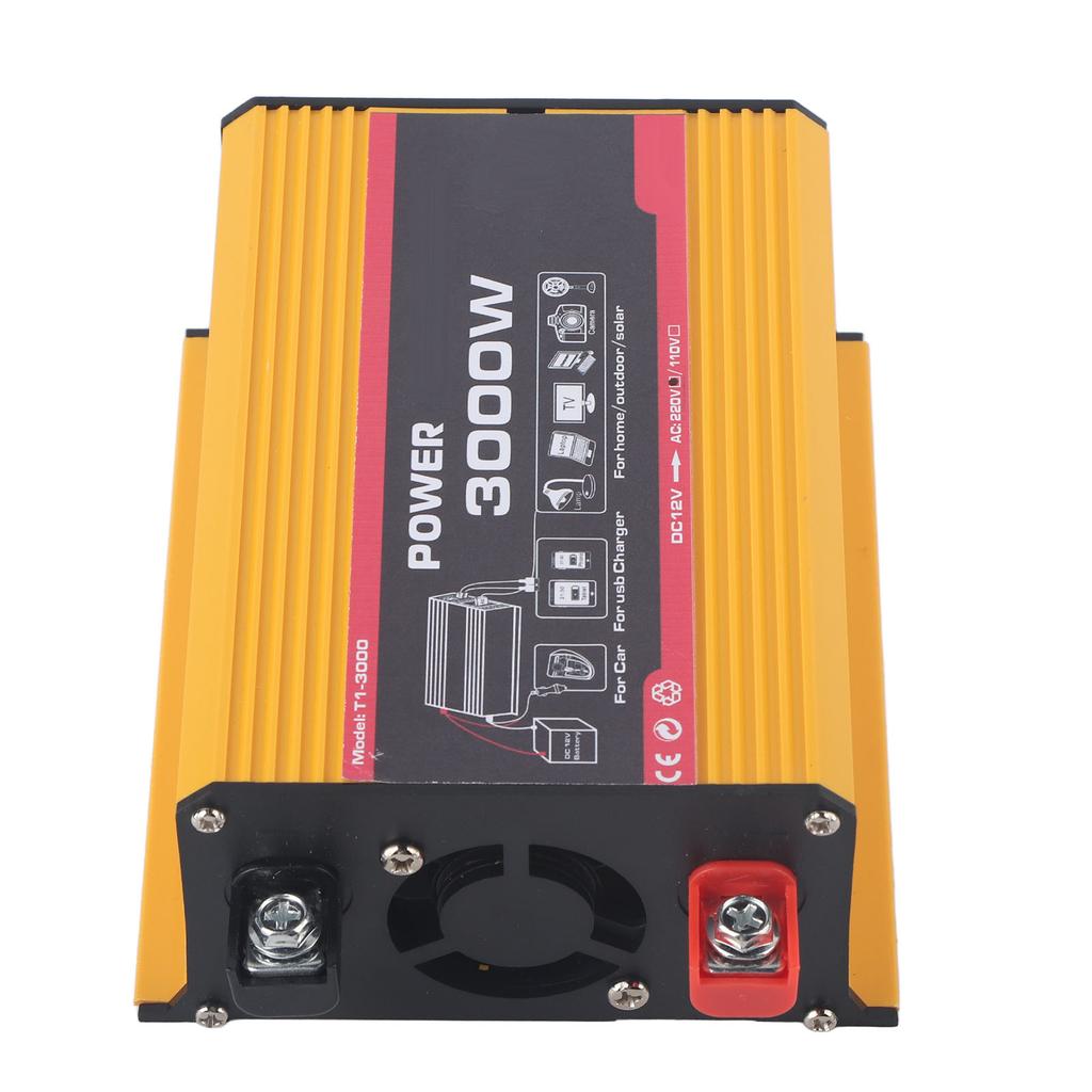 Auto Wechselrichter 3000W Dual USB Auto Stromwandler Modifizierter Sinuswellen Transformator