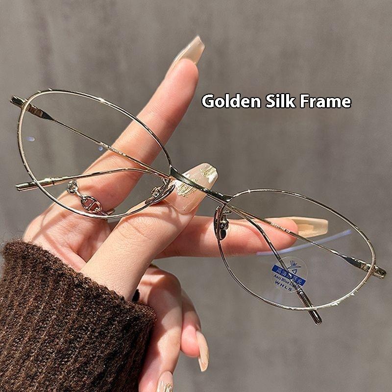 Myopia Glasses Retro Flat Glasses Black Frame Anti-blue Glasses