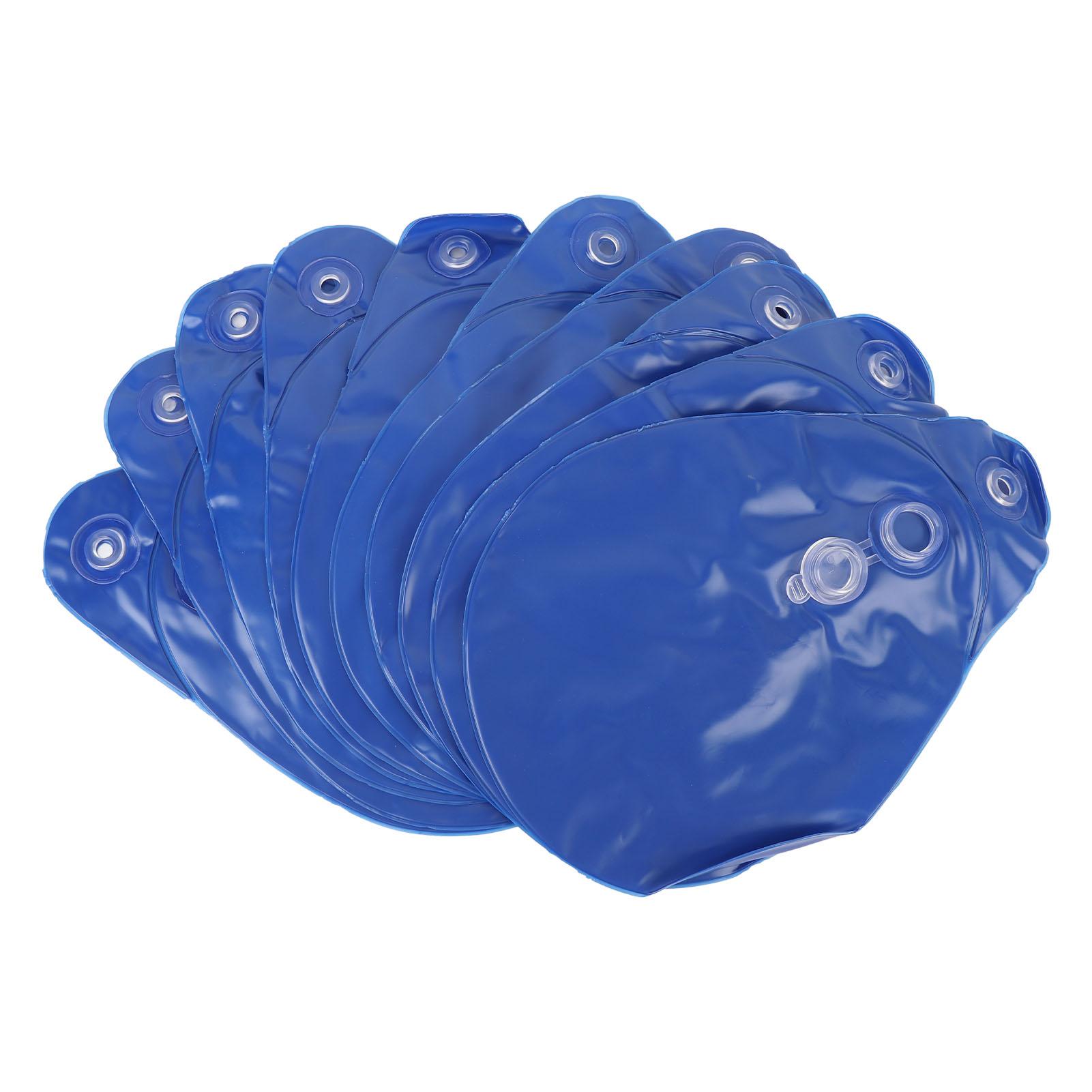 

10PCS Pool Cover Weights PVC Winter Pool Tarp Hanging Water Bag for Above Ground Swimming Pool Cover Blue