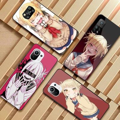 Funda de teléfono Himiko Toga Boku para Xiaomi 12, 11T, 10, 9, Redmi Note 11, 10, 10S Pro, Redmi 9, 9A, 8, color negro, carcasa de PC de cristal