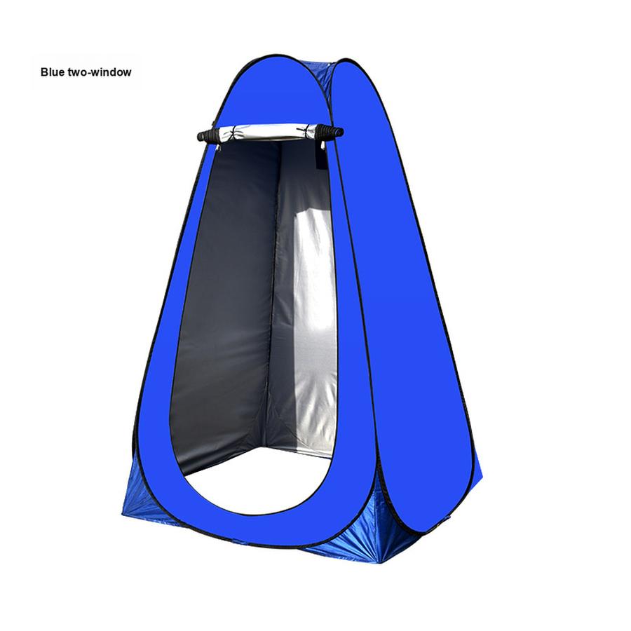 Outdoor Quick Change Shower Tent with Toilet, Sunscreen, Breathable, Portable, Home Use, Thickened Warm, Single Layer Bathrobe