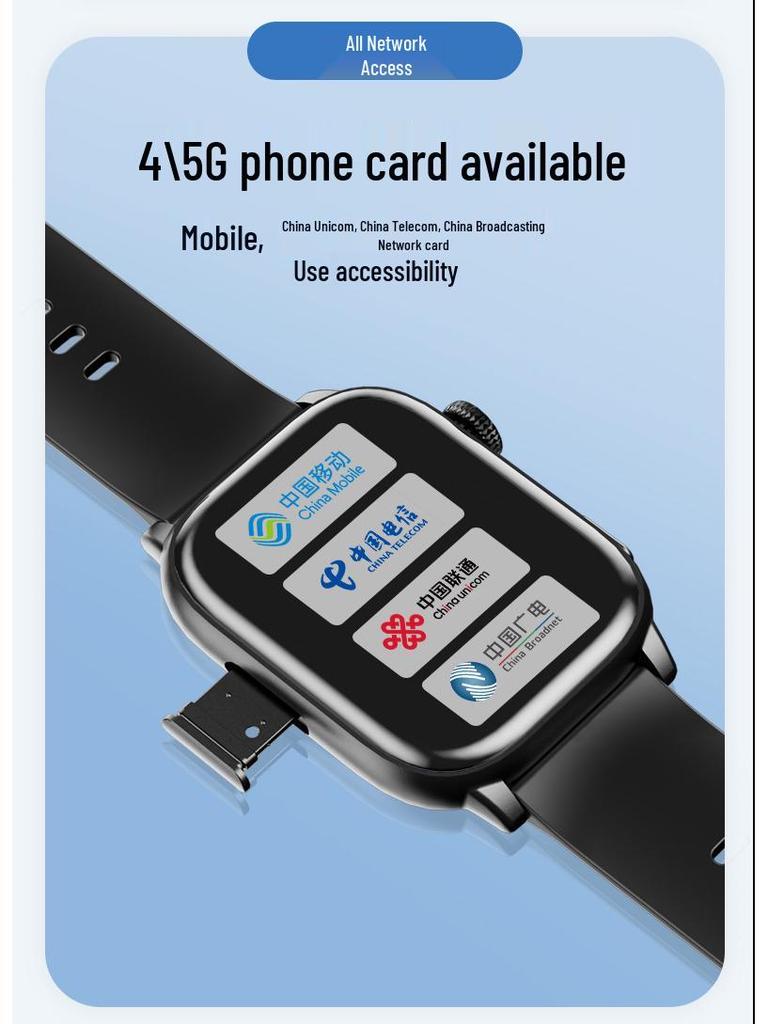 Middle School Student Smartwatch: Kids' Video, GPS, SIM Dual Call.