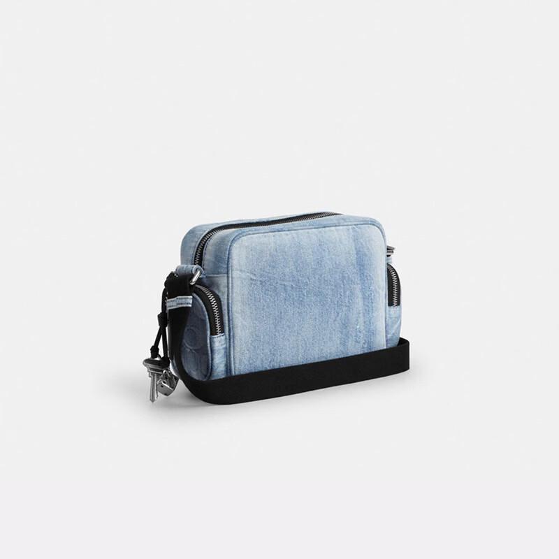 COACH Men's Fletcher Denim Crossbody Bag