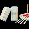 YOUAO Disposable Thickened Bamboo Fruit Forks (200 Pcs)