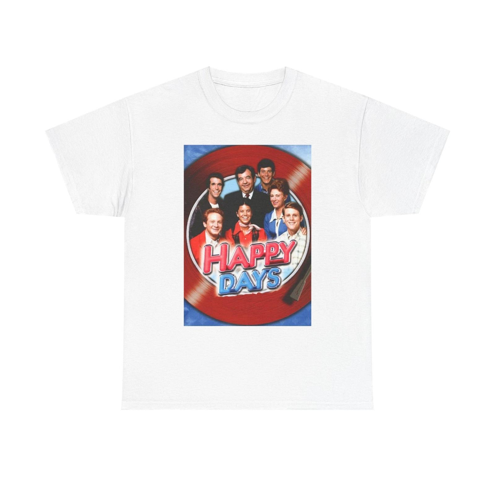 Men s and Women s T-shirts Happy Days Graphic XL