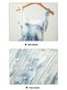 Yunnan Tie-Dye Indigo Fairy-Style Camisole Dress - Women's Elegant Travel Skirt