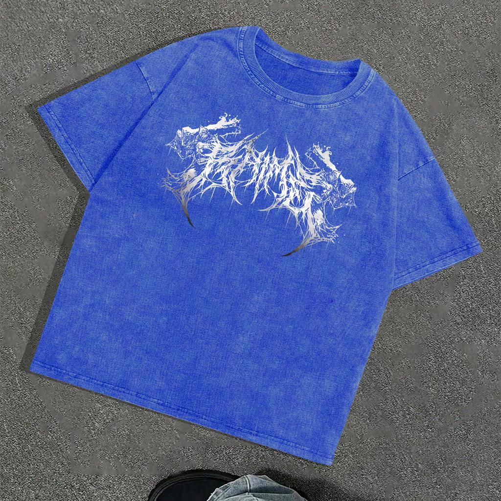 Men's Graphic Tees Shirt Unisex Cotton Oversized T-Shirt Short Sleeve Vintage Streetwear Casual Tee Top