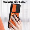 KEYSION Magnetic Phone Case for TECNO Spark Go 2 Slide Camera Protection Upright Kickstand Shockproof Cover for Infinix Smart 10
