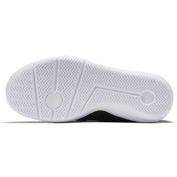 Jordan Eclipse Chukka Synthetic Leather Shock Absorbing Non-Slip Wear-Resistant Mid-Top Basketball Shoes Kids Basketball Shoes Black White 881460-001