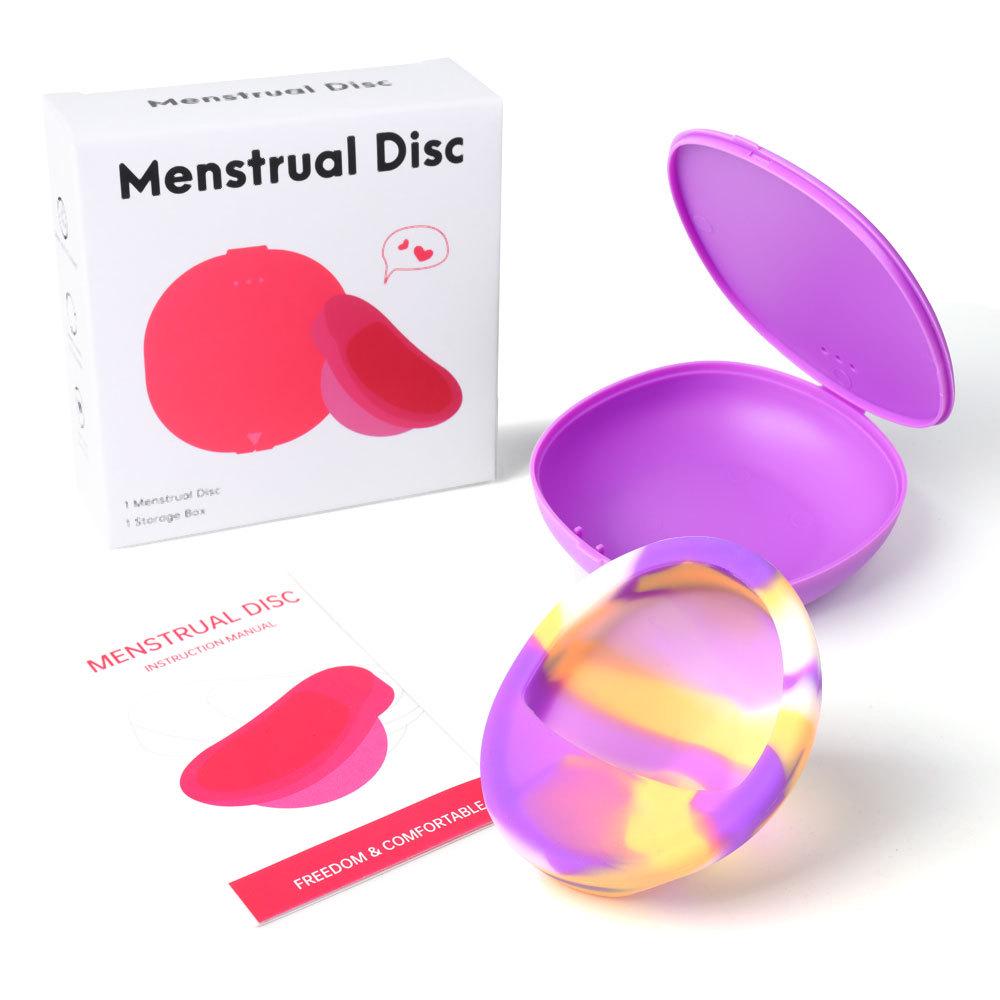 Silicone Menstrual Disc & Cup: Built-In Design for Female Comfort During Periods
