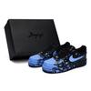 Air Force 1 07 811 Manufacturing, Crazy Graffiti Blue, Special Shoe Box Low Top Skateboard Shoes Unisex Black Blue CW2288-001(Team80-S-BOX)