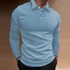 Spring and Autumn Men's Long Sleeve Business Casual Versatile Breathable Moisture Wicking Commuter Daily Top