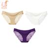 3PCS Women's Sexy Lace Panties Seamless Cotton Crotch Breathable Low-Rise Lingerie Underwear Comfortable Underpants