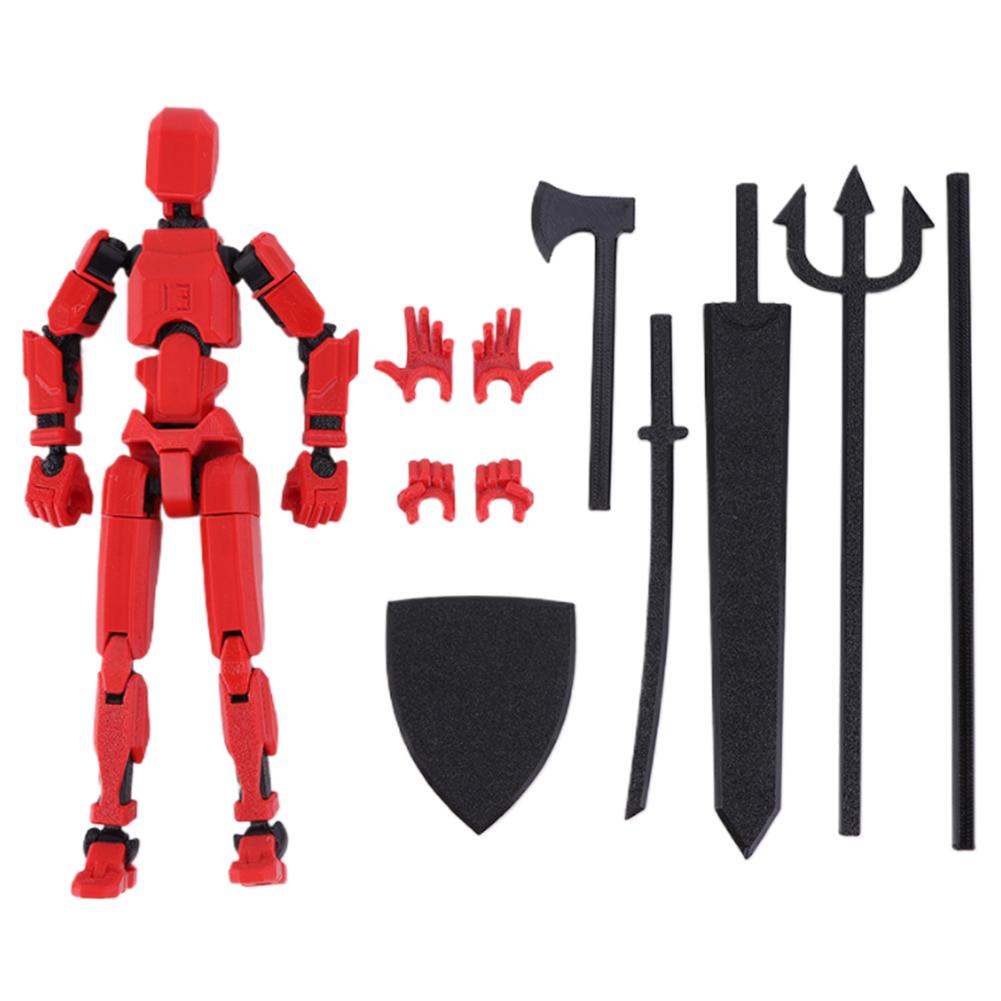 3D Printed Mannequin Toy 20cm Multi-Jointed Robot Multi-Articular Action Figures Full Body Activity Robot for Kids Adults