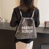 2025 new fashion trend women's bag diagonal span backpack large capacity tote bag