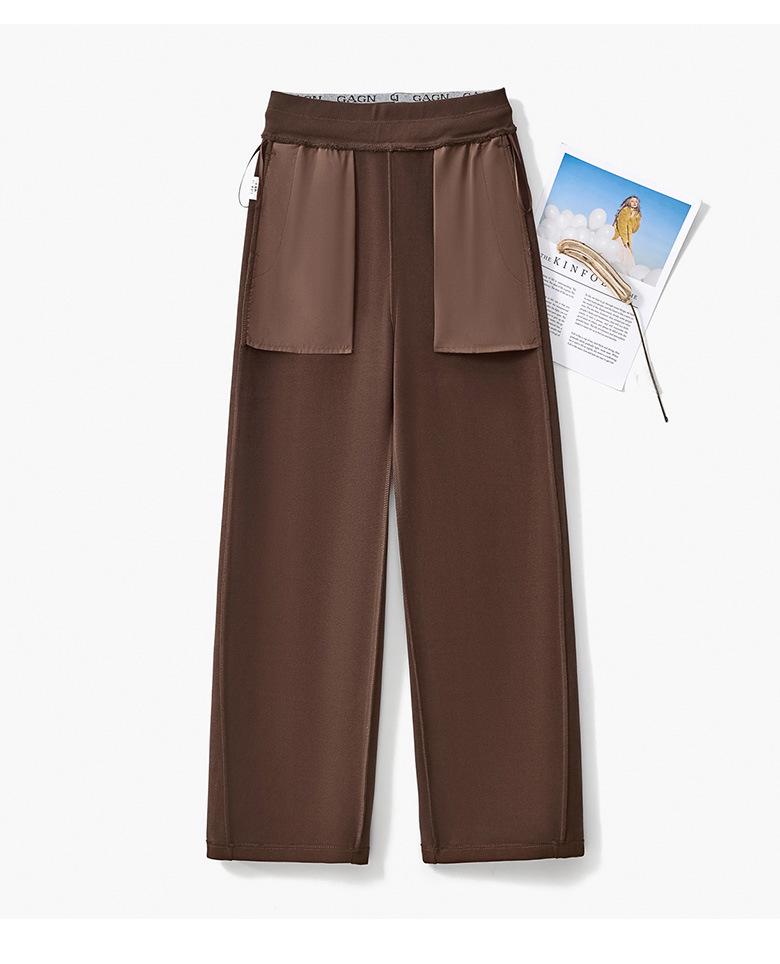 GAGN Europäischer Stil High Waist Schlankmachende Weitbein-Hose für Mütter mittleren Alters - Herbst 2025.