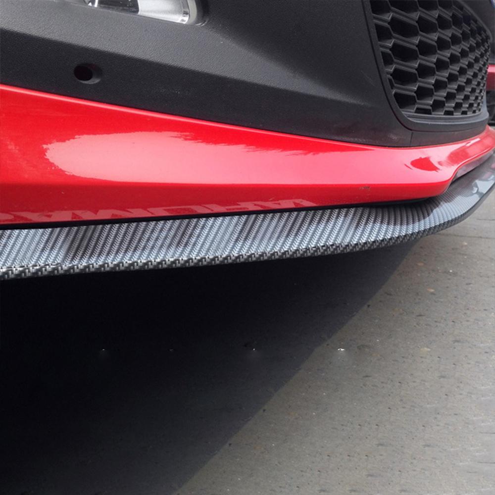 2,5M Bil Främre Stötfångare Läpp Gummi Universell Stötfångarskydd kolfiber Gummi Bil Stötfångarskydd Främre Stötfångare