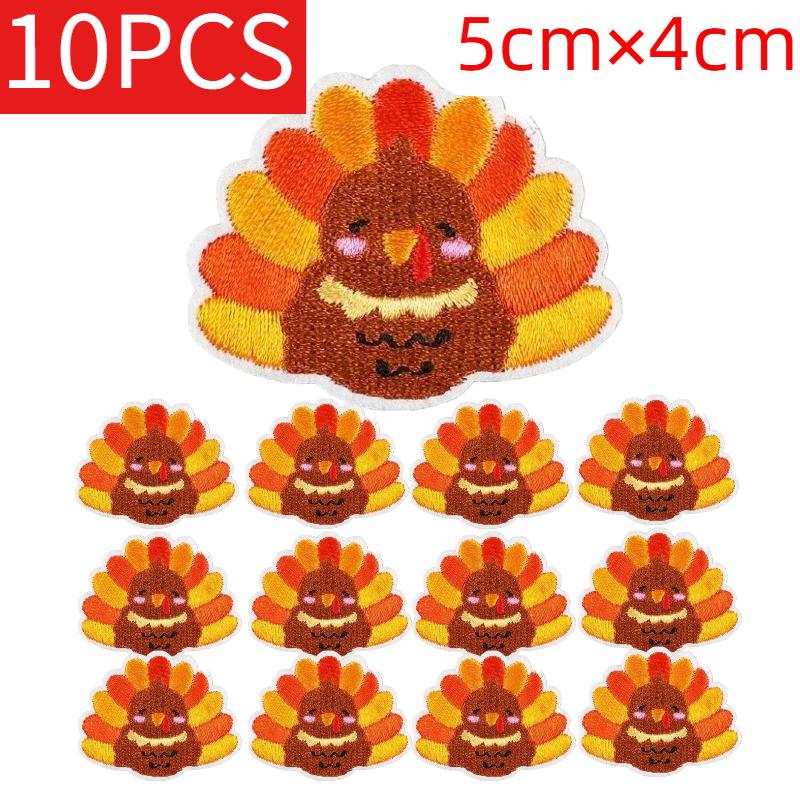 Wholesale Lots of Lots of Christmas Style Embroidery Horror Skull Patches Santa Pumpkin Thanksgiving Ironing Bag Decoration