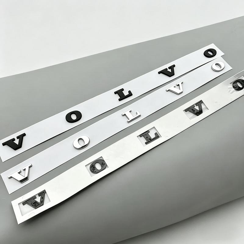 Volvo 3D ABS Letter Emblem Badge Car Trunk Tailgate Logo Sticker for XC60 XC90 S60 S90 V60 V90 V40 S80 Auto Exterior Accessories