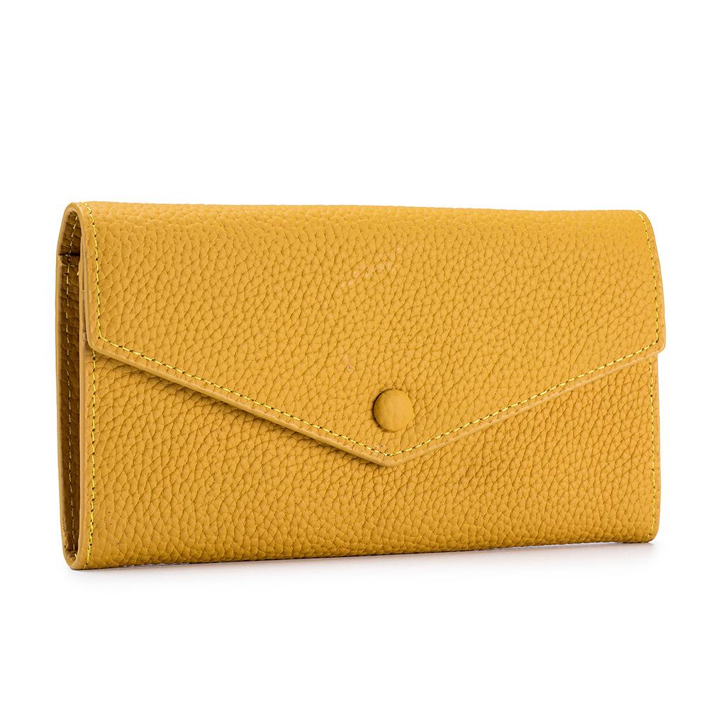 New Long Wallet, Multi-functional Clutch Bag, Mobile Phone Wallet, Soft Leather, Simple Temperament Wallet, Large Capacity