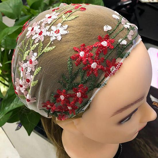 

Весенне-летняя женская вышитая широкая повязка на голову - милый корейский аксессуар для волос