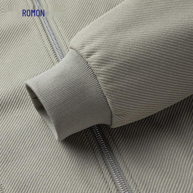 Luomeng Men's Anti-Wrinkle Baseball Collar Jacket