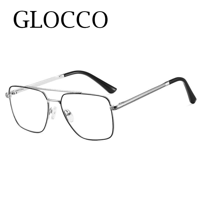 High-end Ultra-light Metal Frame Men's Myopia Glasses Anti Blue Light Blocking Glasses Prescription Shortsighted Eyewear