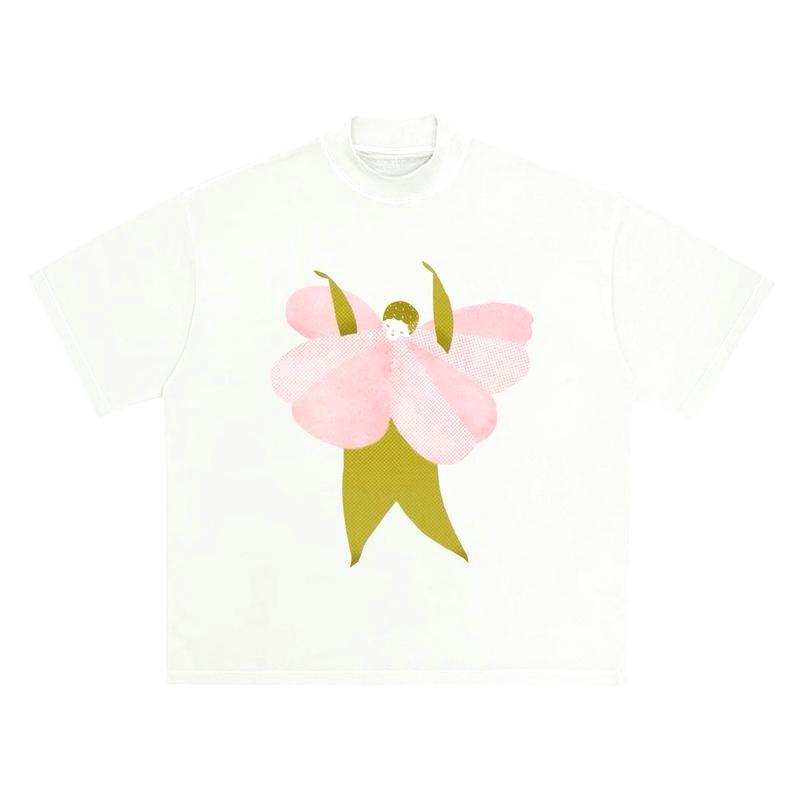 

Flower Fairy Graphic Unisex Autumn T-Shirt Harajuku Vintage Short Sleeve Loose Oversized Casual Fitness Comfortable Y2k Top S