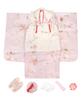 Shichigosan kimono set for dull Pale purple night cherry [KYOETSU] [Kyoetsu] 3-year-old girls, (2. blossoms)