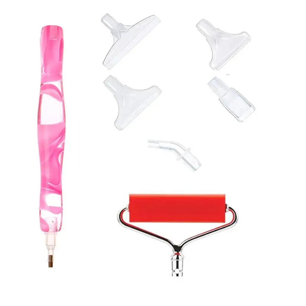 Mehrkopf-Diamant-Malstift aus Kunstharz – Komfortabel gestalten mit einem präzisionsgefertigten 7-in-1-Werkzeug