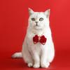 Pet New Collar With Velvet Red Bow Lucky Charm Pendant Fortune Bag Cats Dogs XS M