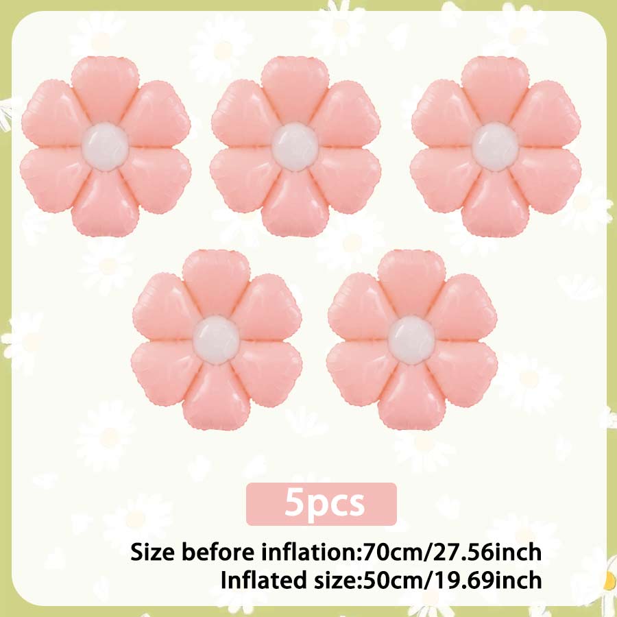Candy Daisy Flower Balloon Sunflower Theme Aluminum Foil Balloon Birthday Party Shower Wedding Decoration Flower Balloon