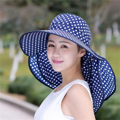 Sombrero de protección solar Anti-uv a prueba de viento al aire libre ciclismo té recogiendo cubo gorra con máscara que cubre la cara