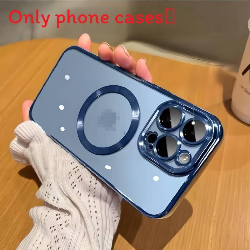 

For Apple Case Iphone 16 Pro Max Pro Shockproof Magnetic Soft Tpu Cover Supplies Dark Blue 16 Pro Max