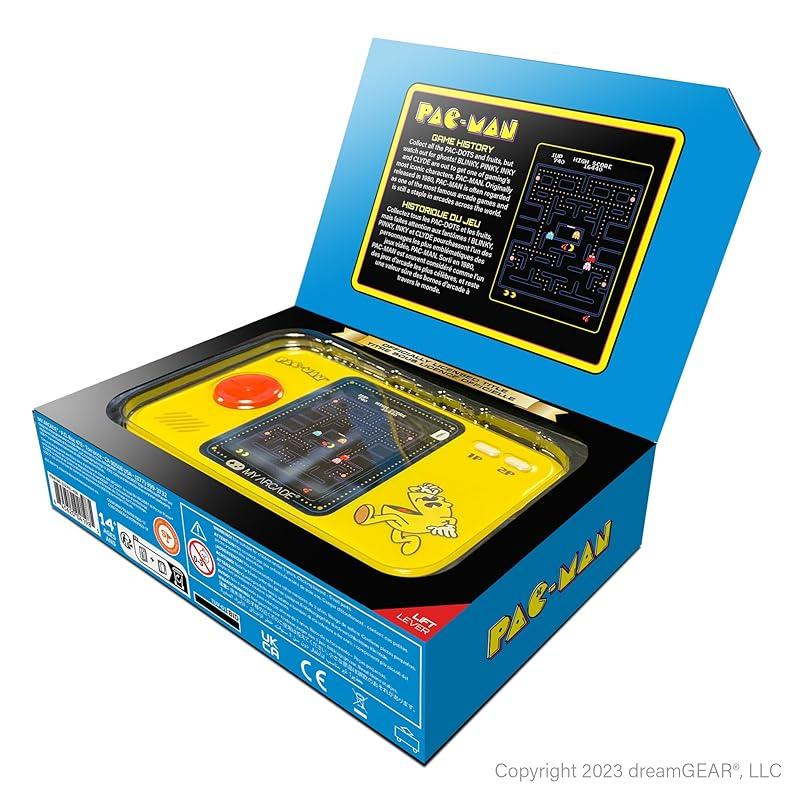 My Arcade Pac-Man Pocket Player Pro: Portable Video Game, 2.75-inch Color Display, Kids Toy, Pac-Man Game