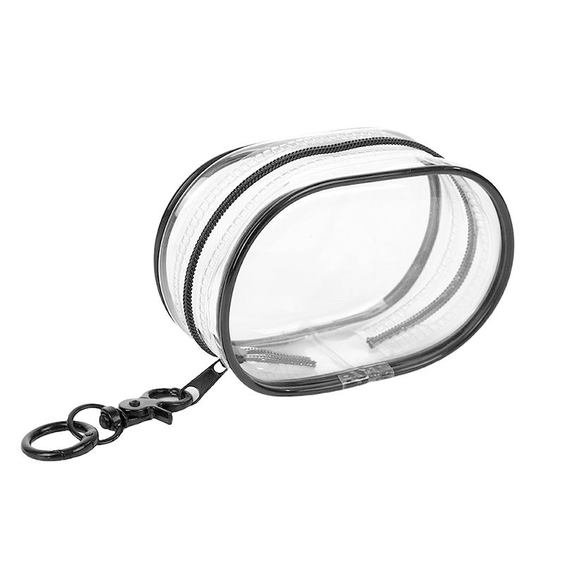 1Pc PVC Transparent Storage Bag Cute Jewelry Wallet Doll Display Out Bag Thickened Keychain Storage Box